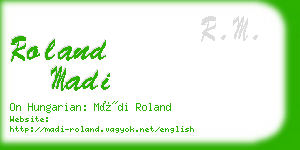 roland madi business card